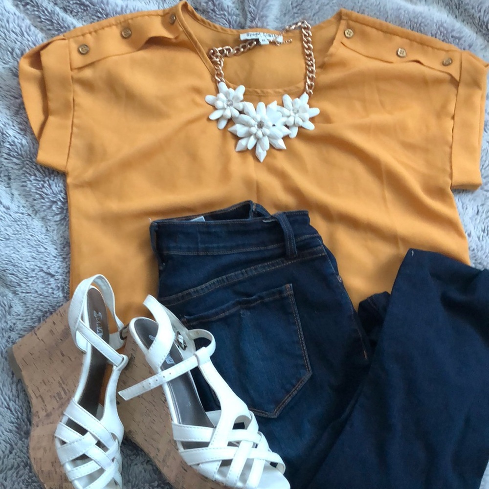 Yellow blouse